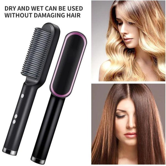 Electric Hair Straightening Brush (random Color)