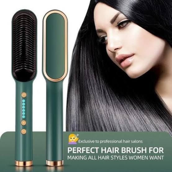 Electric Hair Straightening Brush (random Color)